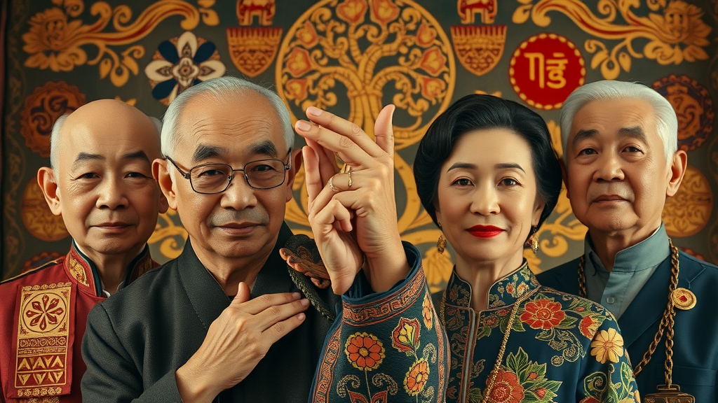 business world heritage tapestry - Intertwining family trees and storytelling symbols bridging generations