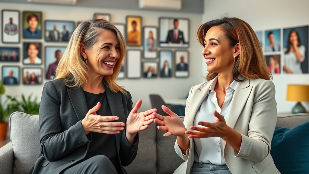 Two generations of women entrepreneurs in mentorship, exchanging exclusive women in business mindset insights