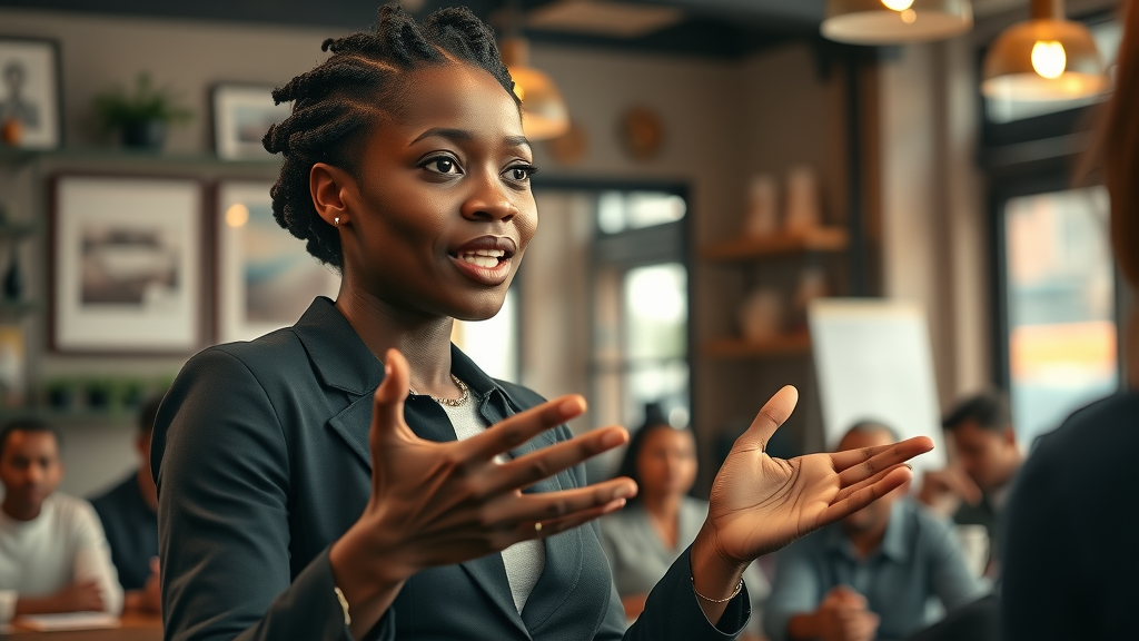 self-assured African woman entrepreneur, leadership, entrepreneurship tips for African women