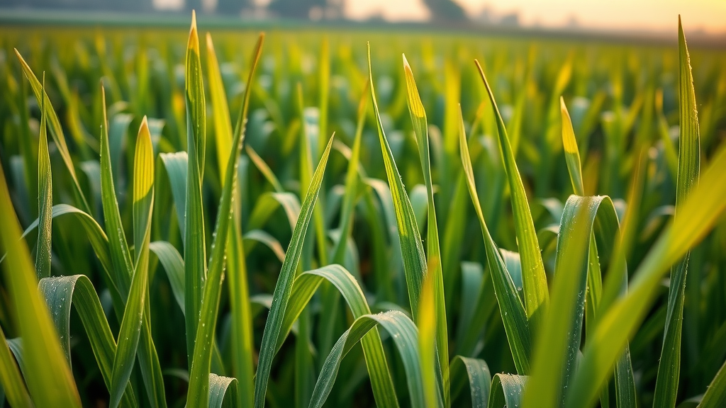 Close-up of healthy lemongrass plants ideal for agribusiness essential oils production
