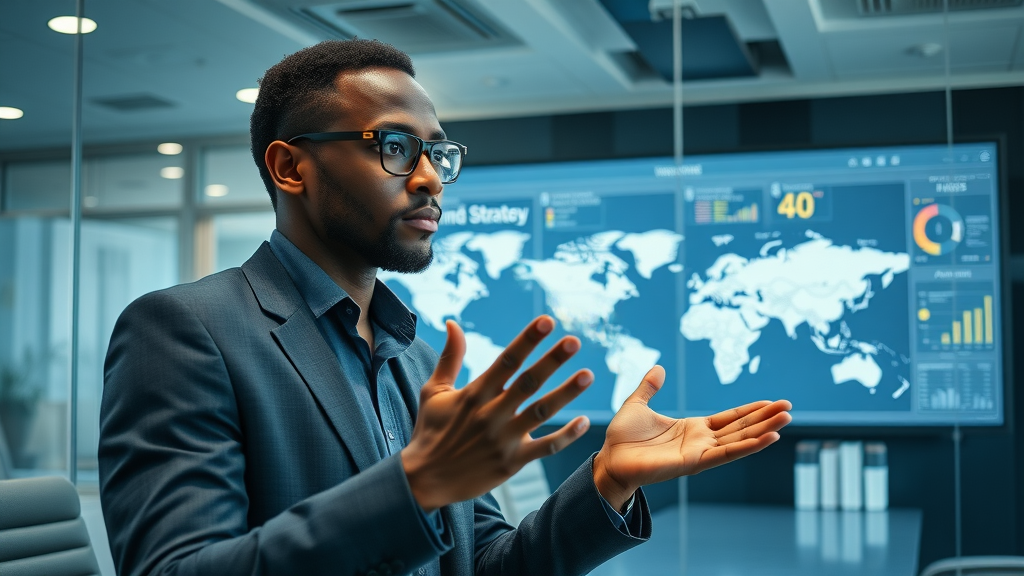 African entrepreneur digital strategy planning time ownership market success charts