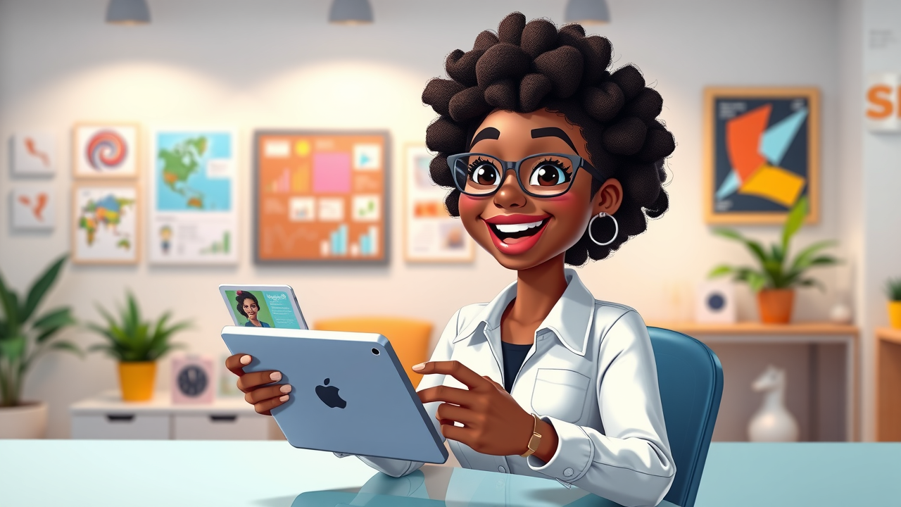 digital marketer creating engaging social media content, infographics, and video for content marketing in the digital age