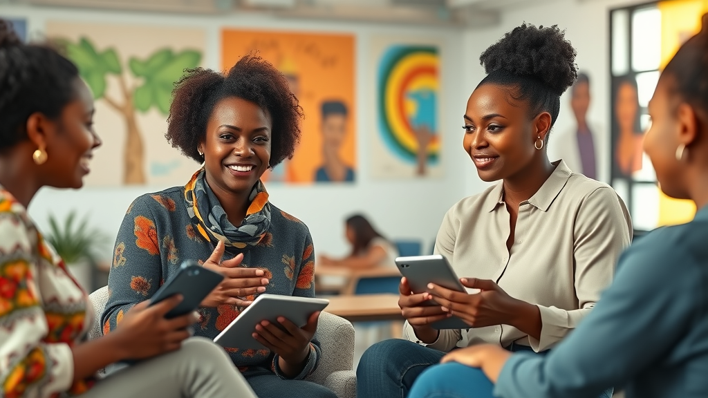 Influential African businesswomen in mentorship sessions with young female entrepreneurs, female-led vc funds africa