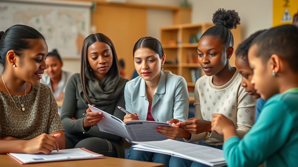 Young women and children engaged in financial literacy training empowered by saving groups,