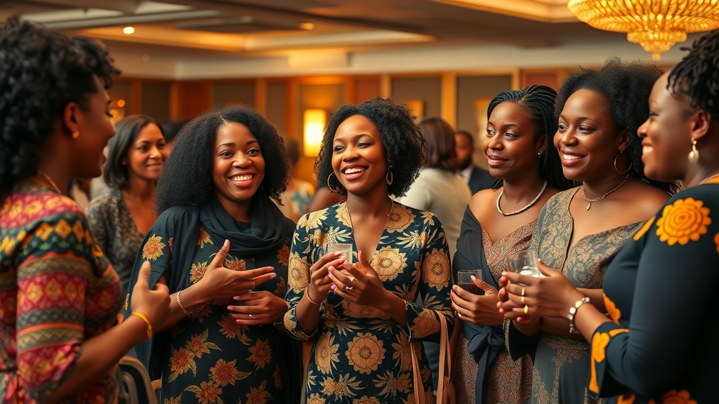 supportive gathering of African women business owners, networking event, entrepreneurship tips for African women