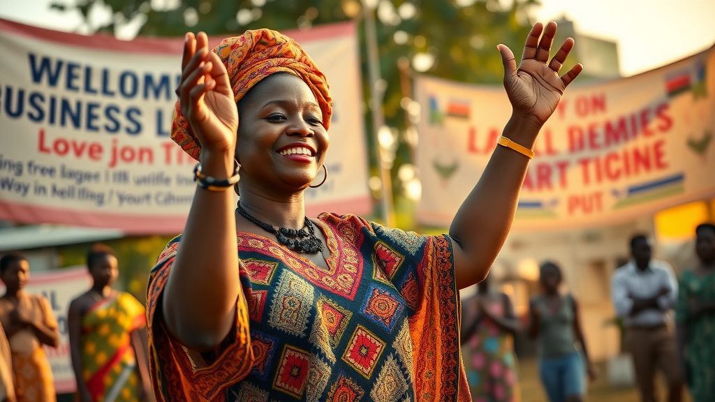 empowering African woman business leader sharing success, business success strategies for African women case study, inspiring entrepreneurs