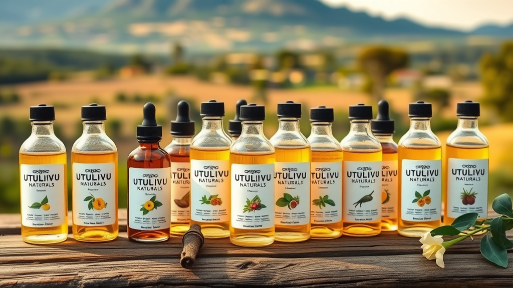 Utulivu Naturals essential oils products showcasing profiting from essential oils opportunity