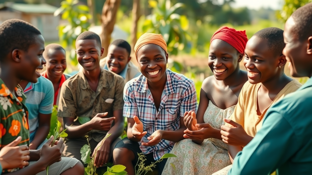 Ugandan farmers participating in agribusiness essential oils training workshop