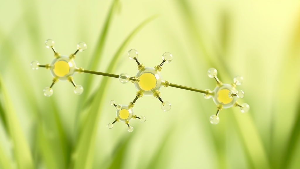 Scientific visualization of lemongrass essential oil chemical composition