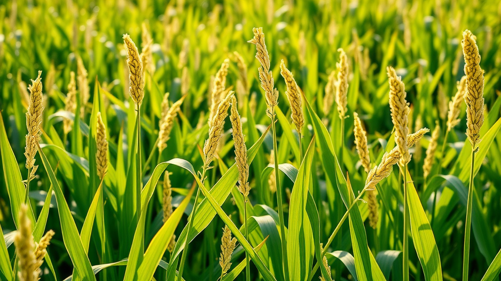 Expansive lemongrass fields showcasing value addition potential in agriculture transformation Uganda