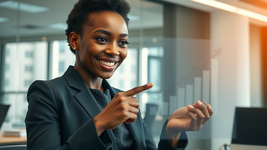 African female founder showing business growth thanks to female-led VC funds Africa