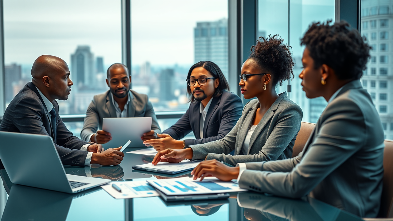 Business Meeting Discussing Equity Financing Ways to Raise Business Capital