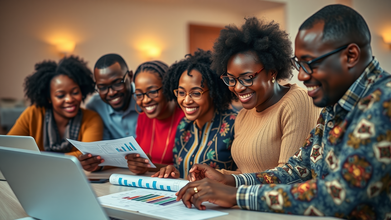 Diverse group collaborating with trust as alternative capital for financial stress management