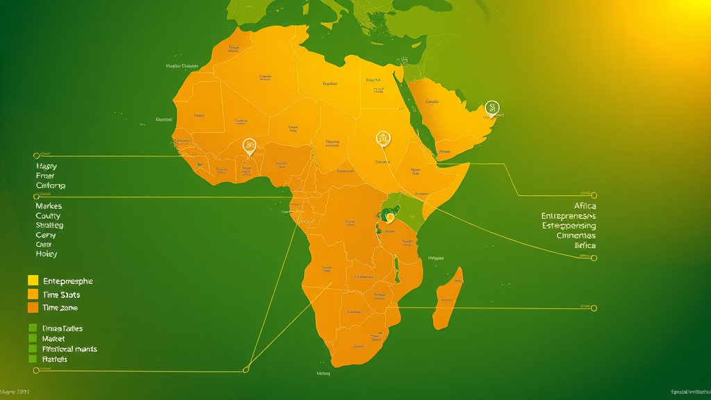 Map Africa entrepreneurship market strategy hotspots international business time zones