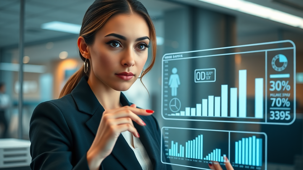 Visionary professional women reviewing gender diversity statistics for boards of directors