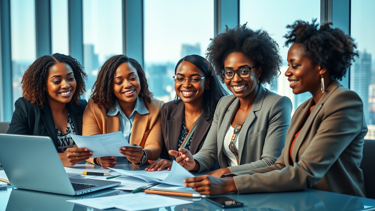 supportive senior female executive offering guidance to a young woman formal mentor women leadership
